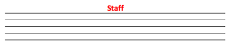 music staff