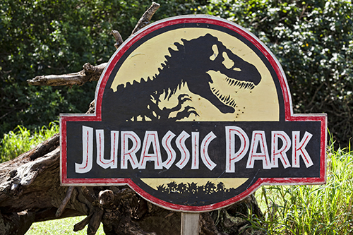 Jurassic Park sign