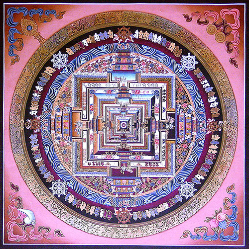 Tibetan mandala made by Kosi Gramatikoff