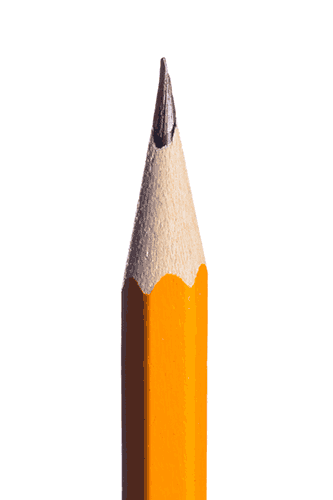 tip of a sharpened pencil