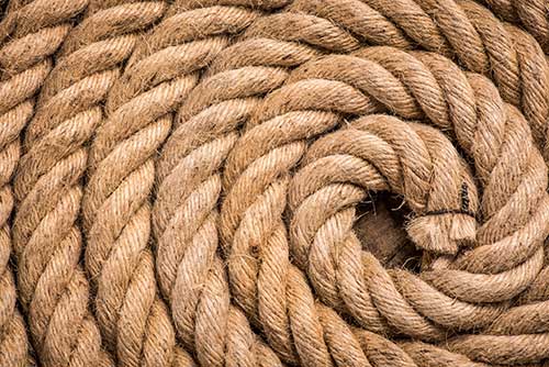 coiled rope